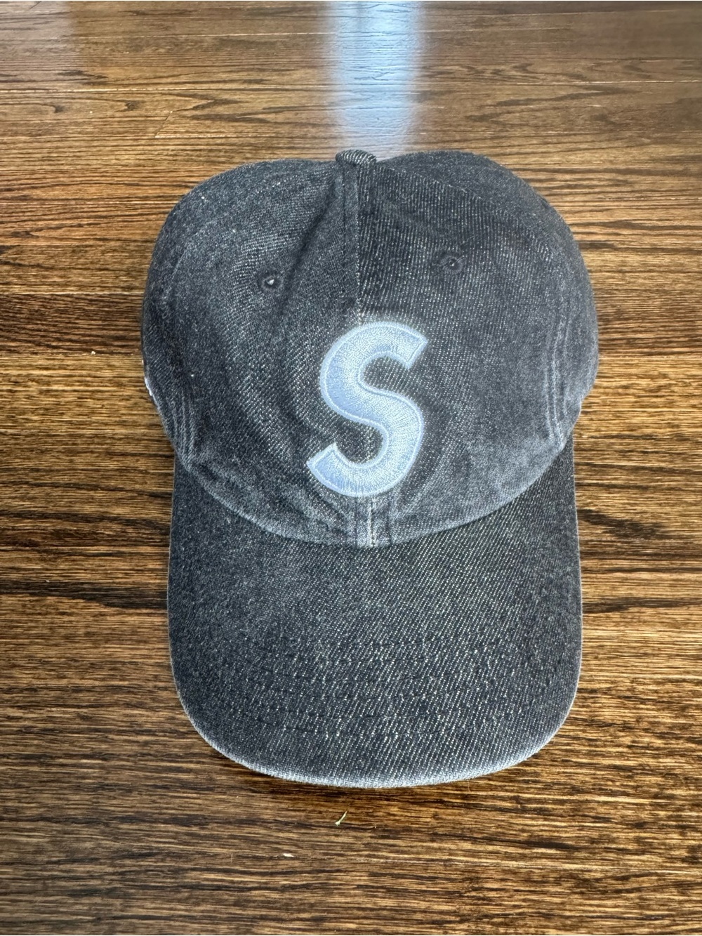 Supreme x Kevlar Black Denim ‘S’ Logo Hat